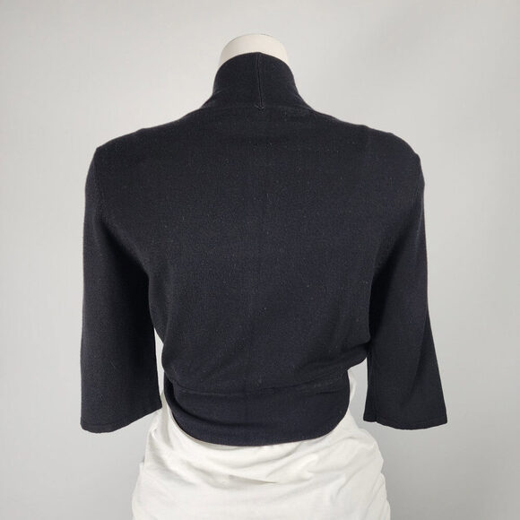 Cleo Black Cropped Cardigan Size M - Picture 5 of 7